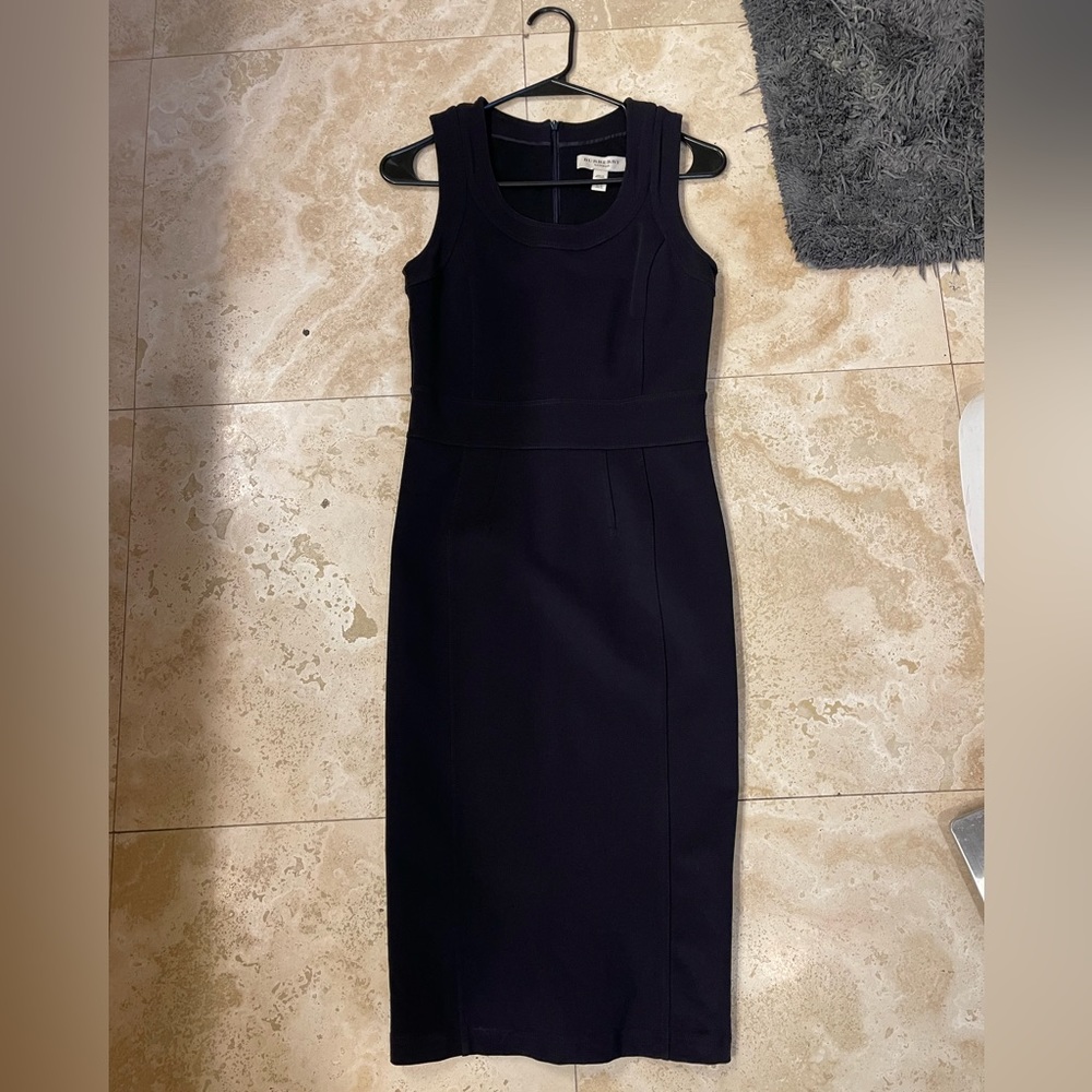 Burberry black pencil dress size 4